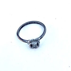 Vintage Silver Rose Ring